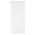 34' White Portable Folding Bar - 7 Piece Set Single Panel Front with Flush Top - Margarita