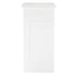 32' White Portable Folding Bar - 7 Piece Set Single Panel Front with Flush Top - Martini