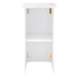 34' White Portable Folding Bar - 7 Piece Set Single Panel Front with Flush Top - Margarita