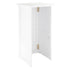 32' White Portable Folding Bar - 7 Piece Set Single Panel Front with Flush Top - Martini