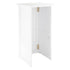 34' White Portable Folding Bar - 7 Piece Set Single Panel Front with Flush Top - Margarita