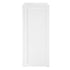 32' White Portable Folding Bar - 7 Piece Set Single Panel Front with Flush Top - Martini