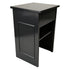 Chivari 22' Black Portable Folding Bar - 5 Piece Set Reversible Panel Front - Spritz BAR-CFG-BLK-E2-KT