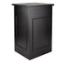 Chivari 22' Black Portable Folding Bar - 5 Piece Set Reversible Panel Front with Flush Top - Spritz BAR-CFG-BLK-E2FL-KT