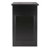 Chivari 22' Black Portable Folding Bar - 5 Piece Set Reversible Panel Front with Flush Top - Spritz BAR-CFG-BLK-E2FL-KT