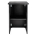Chivari 22' Black Portable Folding Bar - 5 Piece Set Reversible Panel Front with Flush Top - Spritz BAR-CFG-BLK-E2FL-KT