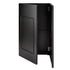 Chivari 22' Black Portable Folding Bar - 5 Piece Set Reversible Panel Front with Flush Top - Spritz BAR-CFG-BLK-E2FL-KT