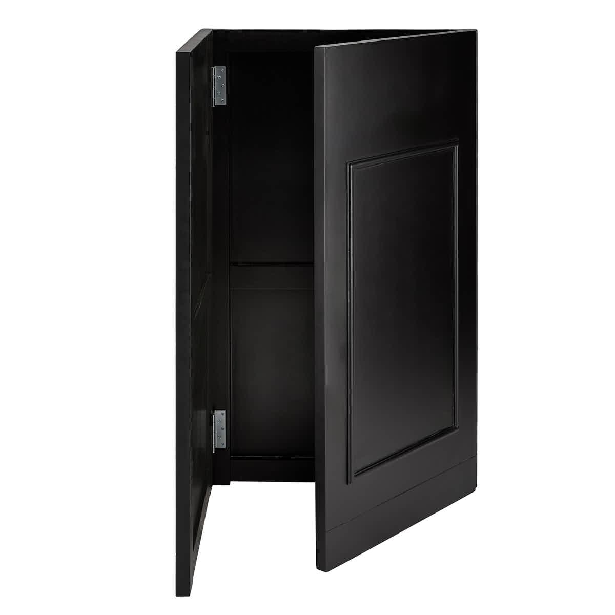Chivari 22' Black Portable Folding Bar - 5 Piece Set Reversible Panel Front with Flush Top - Spritz BAR-CFG-BLK-E2FL-KT