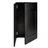 Chivari 22' Black Portable Folding Bar - 5 Piece Set Reversible Panel Front with Flush Top - Spritz BAR-CFG-BLK-E2FL-KT