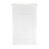 Chivari 22' White Portable Folding Bar - 5 Piece Set Reversible Panel Front with Flush Top - Spritz BAR-CFG-WHT-E1FL-KT