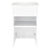 22' White Portable Folding Bar - 5 Piece Set Reversible Panel Front with Flush Top - Spritz
