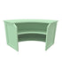Chivari 28' Sage Green Portable Folding Bar - 4 Piece Set Single Panel Front - Manhattan BAR-CFG-SG-B6-KT