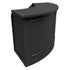 Chivari 28' Black Portable Folding Bar - 4 Piece Set Single Panel Front - Manhattan BAR-CFG-BLK-B4-KT