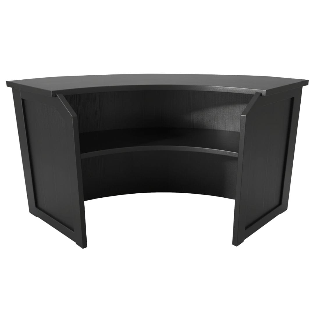 Chivari 24' Black Portable Folding Bar - 5 Piece Set Single Panel Front - Mimosa BAR-CFG-BLK-F4-KT