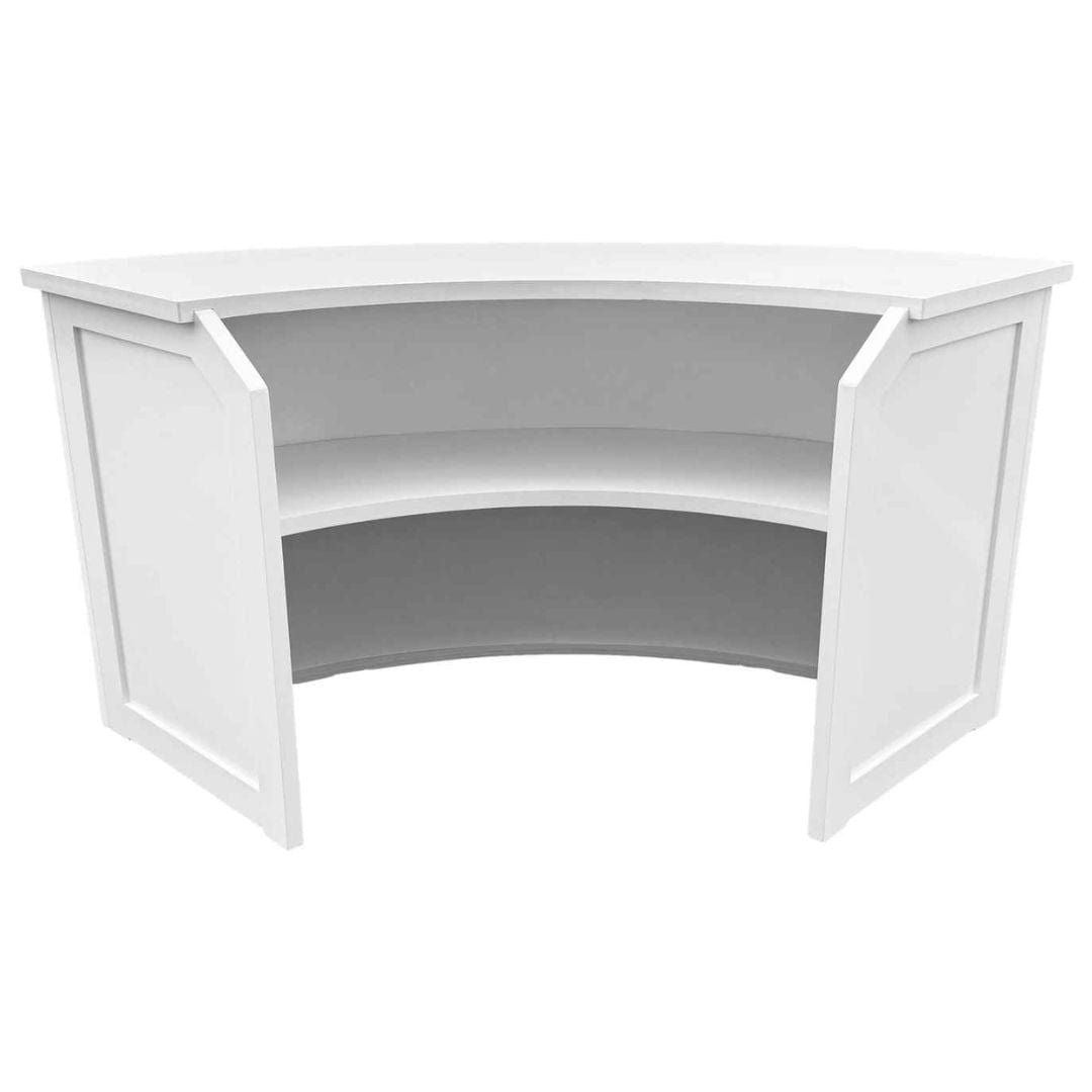 Chivari 24' White Portable Folding Bar - 5 Piece Set Single Panel Front - Mimosa BAR-CFG-WHT-F3-KT