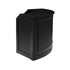 34' Black Portable Folding Bar - 7 Piece Set Three Panel Front with Flush Top - Margarita