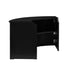 34' Black Portable Folding Bar - 7 Piece Set Single Panel Front with Flush Top - Margarita