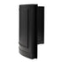 28' Black Portable Folding Bar - 4 Piece Set Single Panel Front with Flush Top - Manhattan
