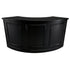 Grand Royale Bars 50' Black Portable Folding Bar - 11 Piece Set Three Panel Front - Long Island BAR-CFG-BLK-A2-KT