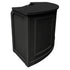 Chivari 28' Black Portable Folding Bar - 4 Piece Set Three Panel Front - Manhattan BAR-CFG-BLK-B2-KT