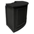 Grand Royale Bars 50' Black Portable Folding Bar - 11 Piece Set Three Panel Front - Long Island BAR-CFG-BLK-A2-KT