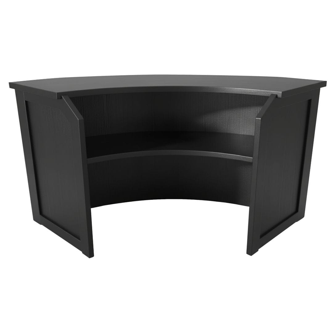Chivari 32' Black Portable Folding Bar - 7 Piece Set Three Panel Front - Martini BAR-CFG-BLK-C2-KT