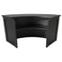 Chivari 28' Black Portable Folding Bar - 4 Piece Set Three Panel Front - Manhattan BAR-CFG-BLK-B2-KT