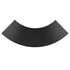 Chivari 7' Black 3 Panel Quarter Round Serpentine Bar with HPL Top BAR-SERP3-84KT-BLK-AX-T