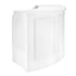 Chivari 7' White 3 Panel Quarter Round Serpentine Bar with HPL Top BAR-SERP3-84KT-WHT-AX-T