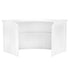 Chivari 7' White 3 Panel Quarter Round Serpentine Bar with HPL Top BAR-SERP3-84KT-WHT-AX-T