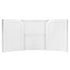 Chivari 7' White 3 Panel Quarter Round Serpentine Bar with HPL Top BAR-SERP3-84KT-WHT-AX-T