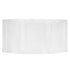 Chivari 7' White 3 Panel Quarter Round Serpentine Bar with HPL Top BAR-SERP3-84KT-WHT-AX-T