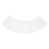 Chivari 7' White 3 Panel Quarter Round Serpentine Bar with HPL Top BAR-SERP3-84KT-WHT-AX-T