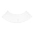Chivari 7' White 3 Panel Quarter Round Serpentine Bar with HPL Top BAR-SERP3-84KT-WHT-AX-T