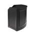 28' Black Portable Folding Bar - 4 Piece Set Three Panel Front with Flush Top - Manhattan