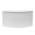 24' White Portable Folding Bar - 5 Piece Set Single Panel Front with Flush Top - Mimosa