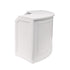 24' White Portable Folding Bar - 5 Piece Set Single Panel Front with Flush Top - Mimosa