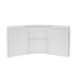 32' White Portable Folding Bar - 7 Piece Set Single Panel Front with Flush Top - Martini