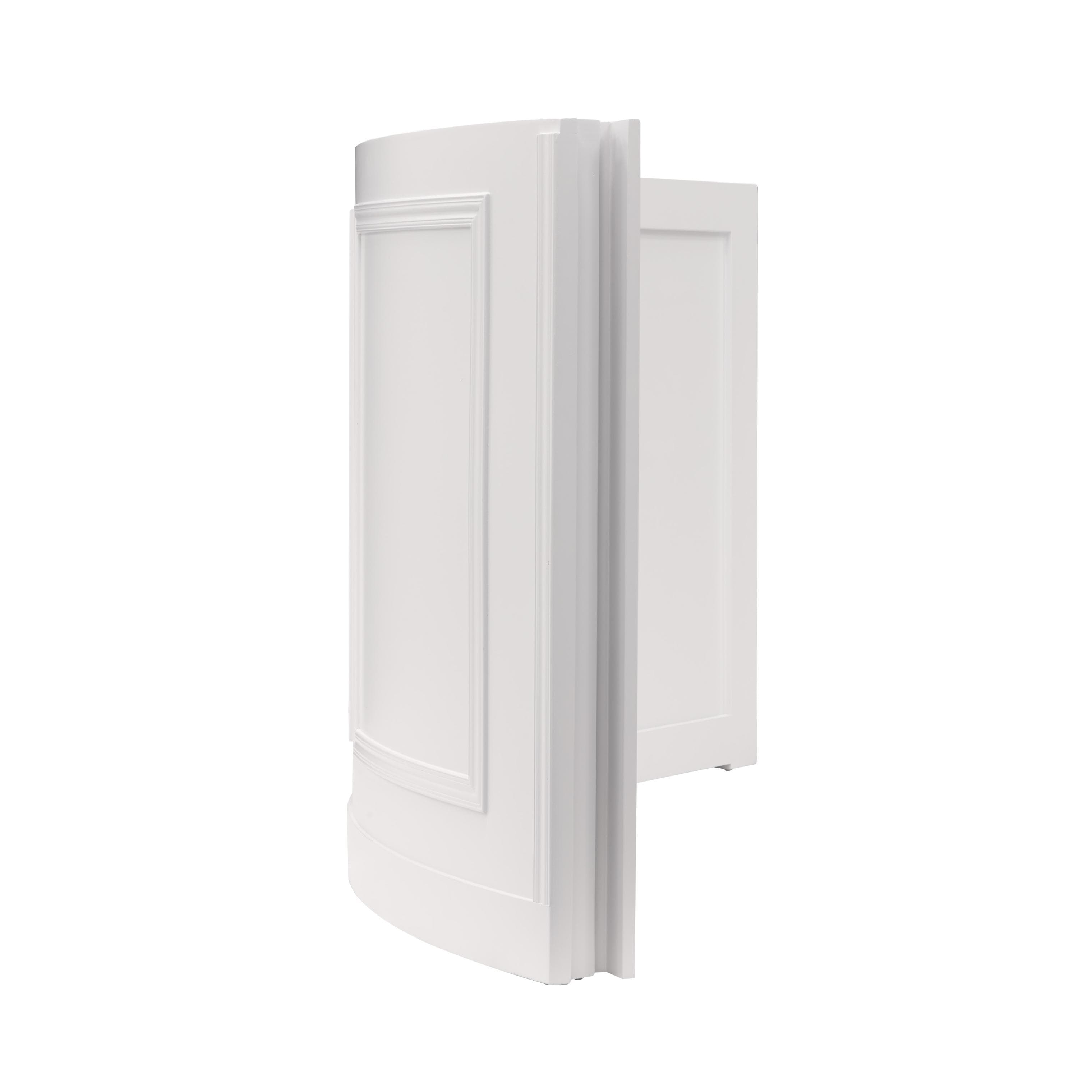Grand Royale Bars 50' White Portable Folding Bar - 11 Piece Set Single Panel Front with Flush Top - Long Island BAR-CFG-WHT-A3FL-KT