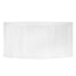 Chivari 7' White 3 Panel Quarter Round Serpentine Bar with HPL Flush Top BAR-SERP3-84KTFL-WHT-AX-T