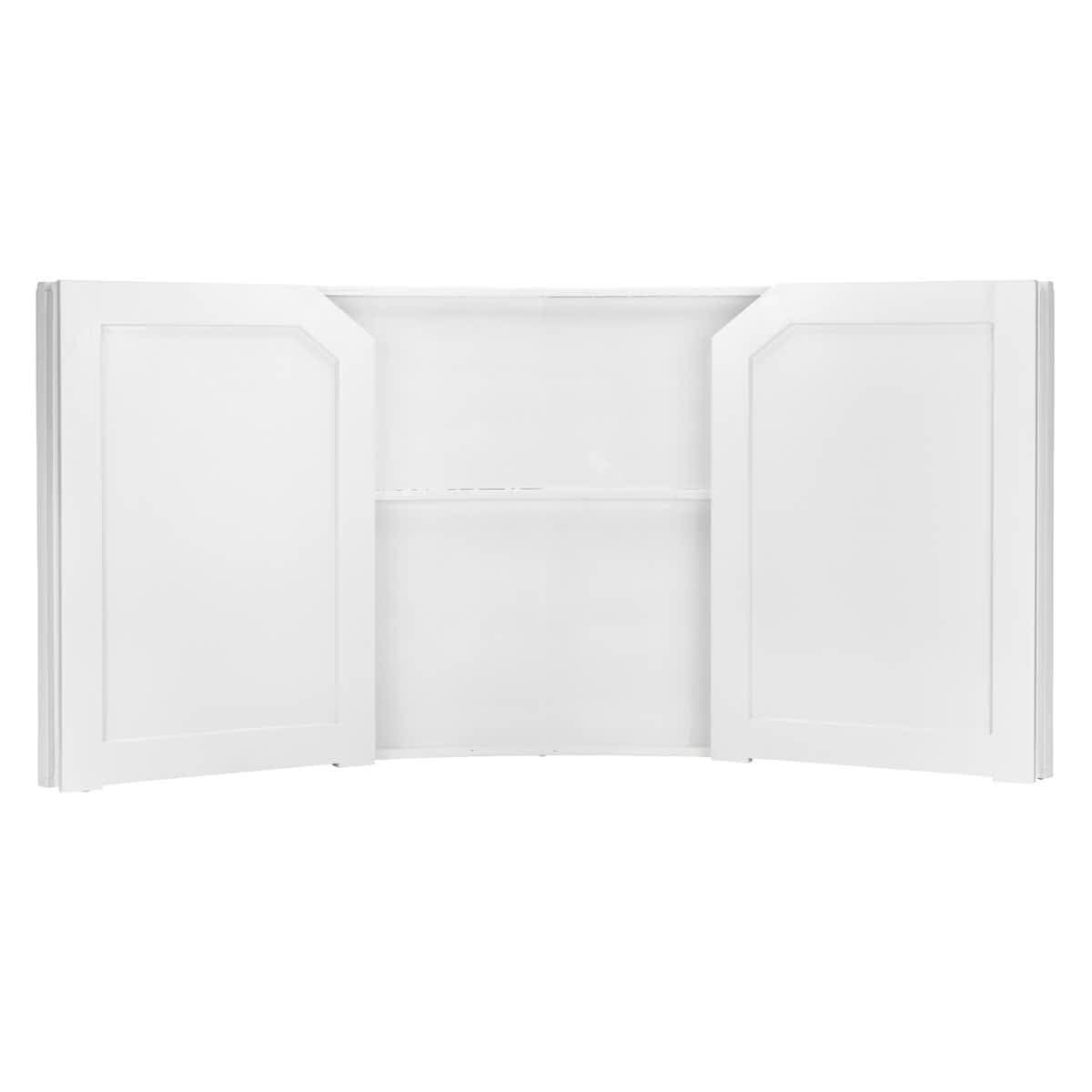 Chivari 7' White 3 Panel Quarter Round Serpentine Bar with HPL Flush Top BAR-SERP3-84KTFL-WHT-AX-T