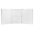 Chivari 7' White 3 Panel Quarter Round Serpentine Bar with HPL Flush Top BAR-SERP3-84KTFL-WHT-AX-T