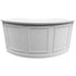 Grand Royale Bars 24' White Portable Folding Bar - 5 Piece Set Three Panel Front - Mimosa BAR-CFG-WHT-F1-KT