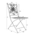 Chivari Rustic Matte Black Barcelona Bistro Folding Chair CBBMB-AX-T