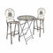 Chivari Barcelona Bistro Set in Copper includes 32" Cocktail Table and 2 Round Barstools BBBMRC-KT-AX
