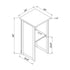 Grand Royale Bars 24' White Portable Folding Bar - 5 Piece Set Three Panel Front - Mimosa BAR-CFG-WHT-F1-KT