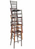 Chivari Fruitwood WoodGrain™ Resin Steel Skeleton™ Chiavari Barstool BCRFB-ST-AX-T