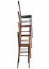 Chivari Mahogany WoodGrain™ Resin Steel Skeleton™ Chiavari Barstool BCRMB-ST-AX-T