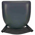 Chivari Ladder Back Bar Stool with Black Frame and Dark Gray Vinyl Seat BLMBVDG-ZF-KT