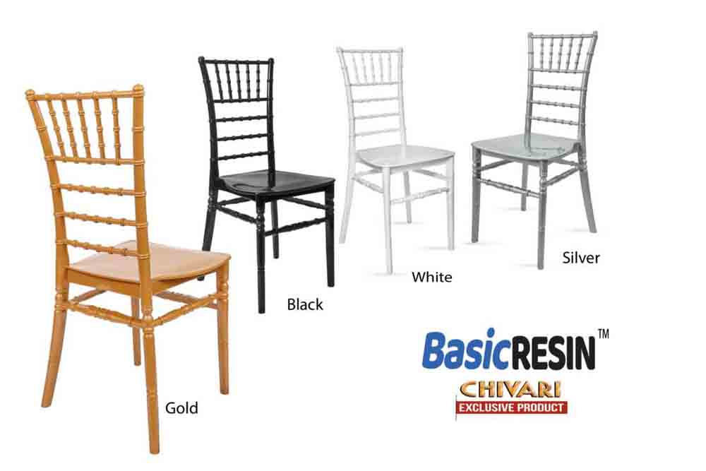 Chivari 50 Chair Pack Gold BasicResin™ Chiavari Chair CCPG-v22-SG-T-50